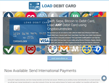 Tablet Screenshot of loaddebitcard.com